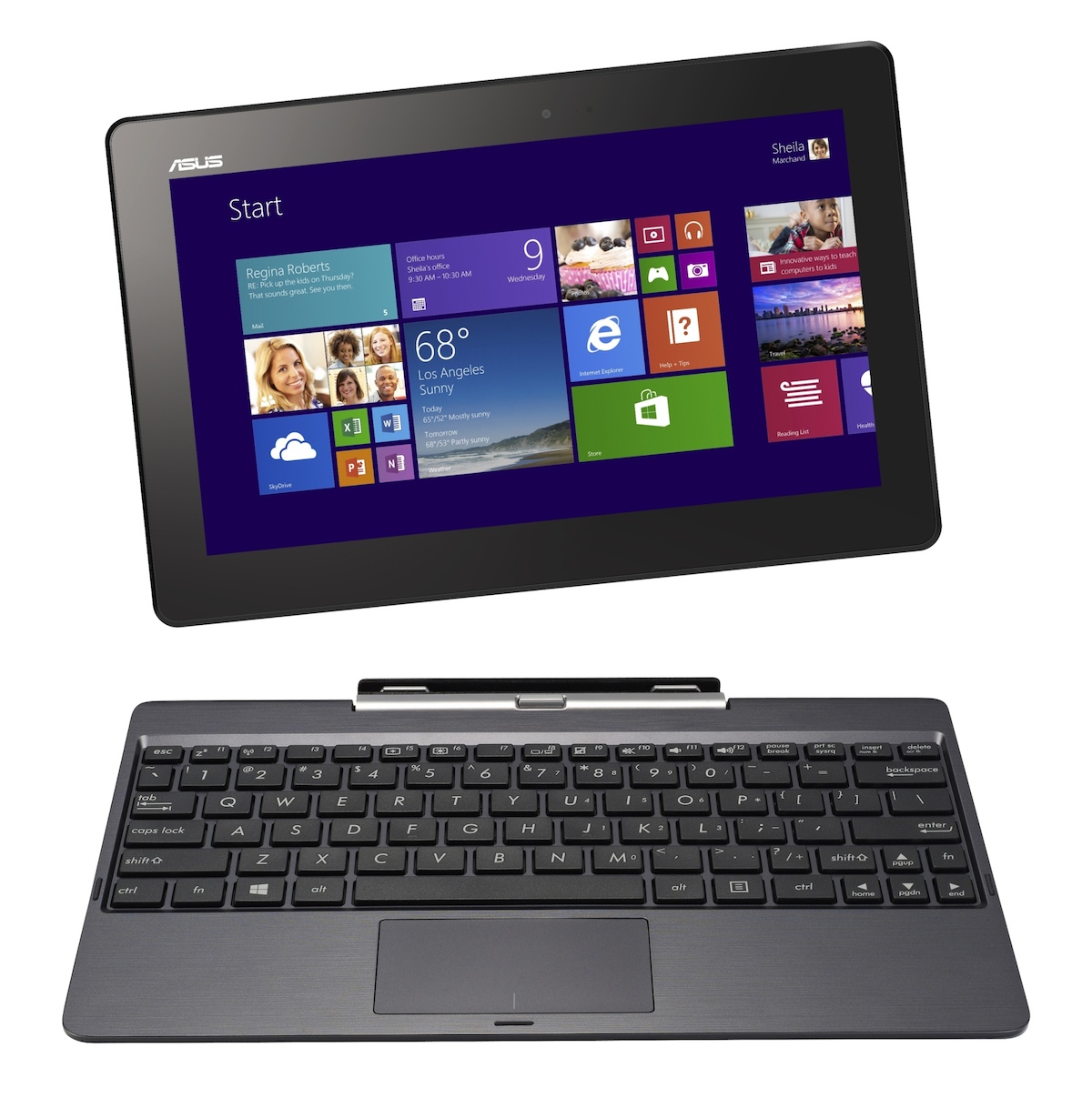 ASUS Transformer Book T100變形筆電搭載32GSSD 500GHDD儲存空間、Intel Atom 四核心.jpg