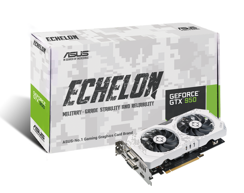 華碩全新Echelon GTX 950 限量版電競顯示卡，本體及背板採用令人驚豔的雪地迷彩個性配.png