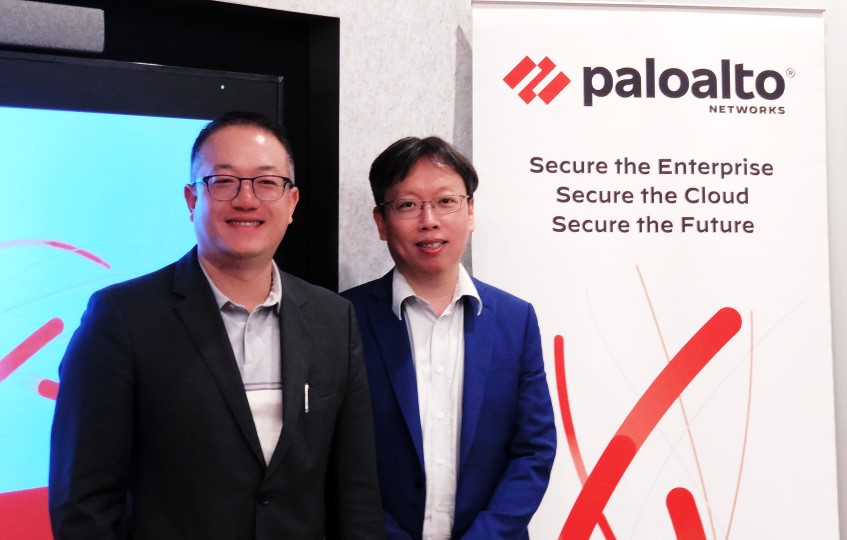 Palo Alto Networks 台灣區總經理 尤惠生 (圖左1) Palo Alto Networks台灣技術總監 蕭松瀛 (圖左2) ...